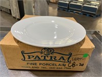 Bid X6 Fine Porcelain White Plates