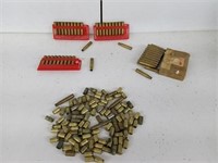 ASSORTED BRASS CASINGS & AMMO HOLDERS