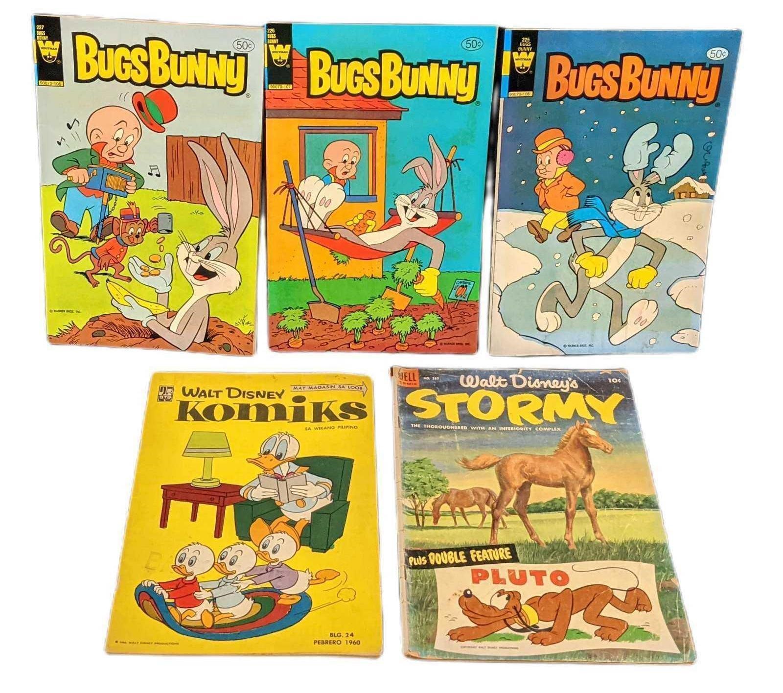 Vintage Disney And Warner Brothers Comic Books