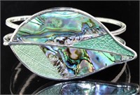 Genuine Abalone Fashion Bangle Bracelet