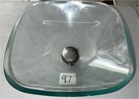 Glass Sink Bowl 15” x 15”