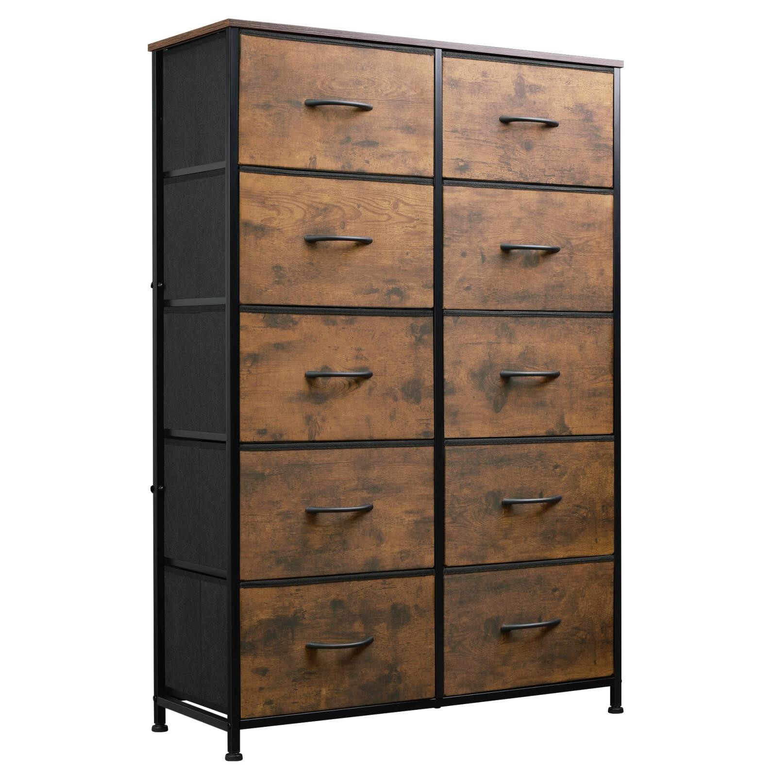 WLIVE Tall Dresser for Bedroom with 10 Drawers, Ch