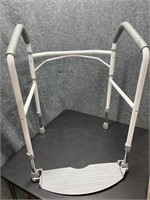 Folding Commode Helper with Adjustable Height &