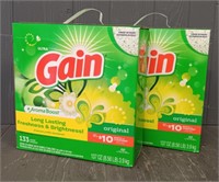 (2) Sealed Gain Aroma Boost Detergent