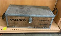 Volvo Metal and Wooden Box with Handles