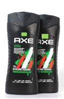 2x250mL AXE Africa 3 in1 Shampoo & Body Wash