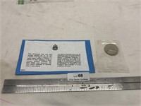 Silver Dollar 1969 Canada Cande Sealed by