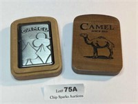 Camel Zippo Lighter Sealed with Wood Case p