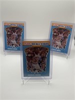 1990 Fleer Patrick Ewing Lot of 3 All Star Cards