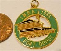 VINTAGE I.W.B.A. 1985 FORT DODGE PIN PENDANT