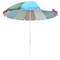 TE9631  Yescom Rainbow Beach Umbrella, 8' UV Prote