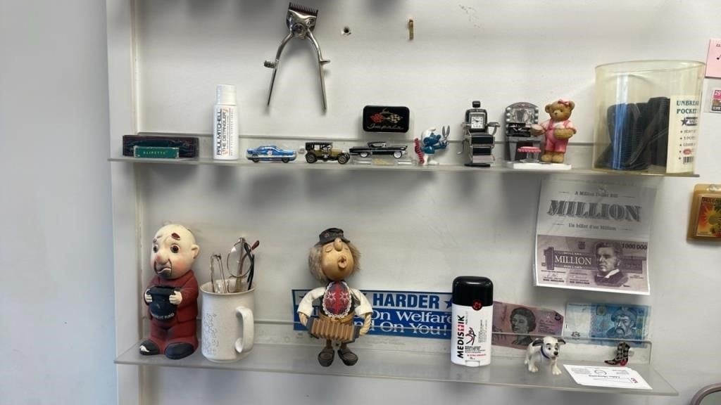 Barber Shop Retirement Sale Collectibles, Tools etc.