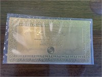 Double Sided 24k Gold Novelty Banknote