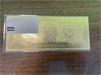 Double Sided 24k Gold Novelty USA Note