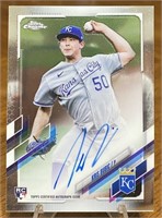 Kris Bubic 2021 Topps Chrome RC Auto