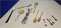 Antique kitchen utensils