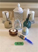Candy dish, candle holders, and diffusers