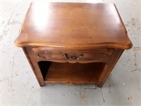 ETHAN ALLEN TABLE STAND WITH DRAWER
