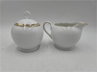 Royal Doulton Simply Gold Cream and Sugar