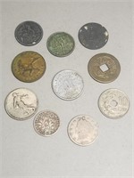 Ten Collectors Coin Bundle - US & FOREIGN Coins