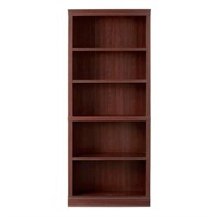 1 71 in. Dark Brown Wood 5-Shelf Classic Bookcase