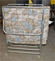 Vintage Aluminum Framed Fold Up Cot