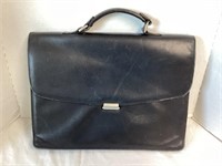 Leather Soft Side Briefcase Computer Bag