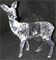 Swarovski Crystal Deer Figurine In Orig. Box