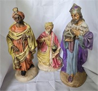 Vintage Jeweled 3 Kings Craft Nativity Figures