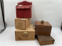 Wooden Cigar, Recipe, & More Boxes