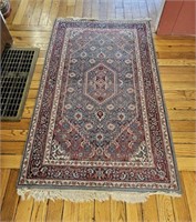 Indo-Bigar Handwoven Persian Oriental rug 36"60"