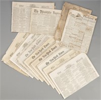 Lot of Civil War-Era Newspapers