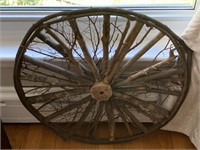 Twig Crafted Wagon Wheel