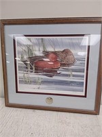 Ducks Unlimited framed waterfowl artwork