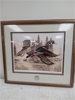 Ducks unlimited framed waterfowl artwork