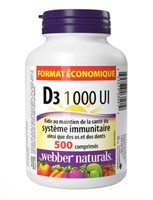 Vitamine D3 1 000 UI comprimés