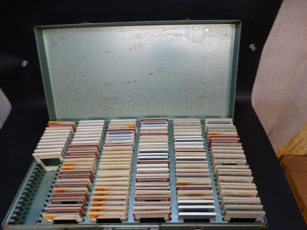 1950s Slides Throughout Europe w/ Metal Case