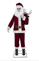 6-ft animated LED skeleton santa