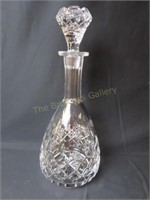 Lead Crystal Decanter, Yugoslavia - 13.25" Tall