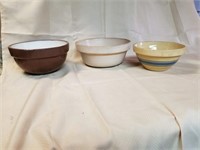 3 Stoneware Bowls