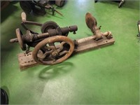 Vintage Rustic Drill Press - Spins Freely