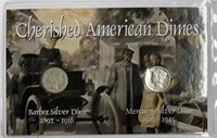 Cherished American Dimes Barber/Mercury