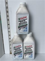 3 bottles of Castrol super outboard motor oil