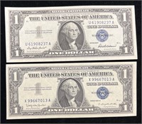 1957 & 1957 B $1 Silver Certificates