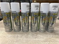 6 cans, Neon Hair Spray, White 9060