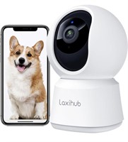 LAXIHUB 360° VIEW 2K PET CAMERA WITH PHONE APP,