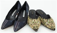 Manolo Blahnik & Rina Shah Women's Shoes, 2 Pair