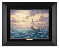 New Horizons Black Framed Canvas by Kinkade