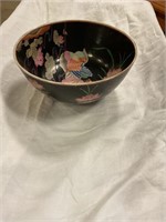 Antique painted china bowl