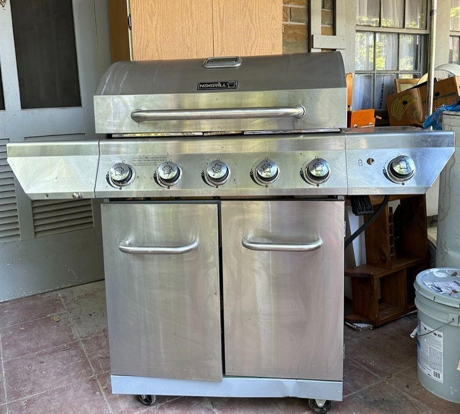 Table Gas Grill with side Burner